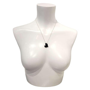 Necklace - Hole in My Heart in Black by Krista Bermeo Studio