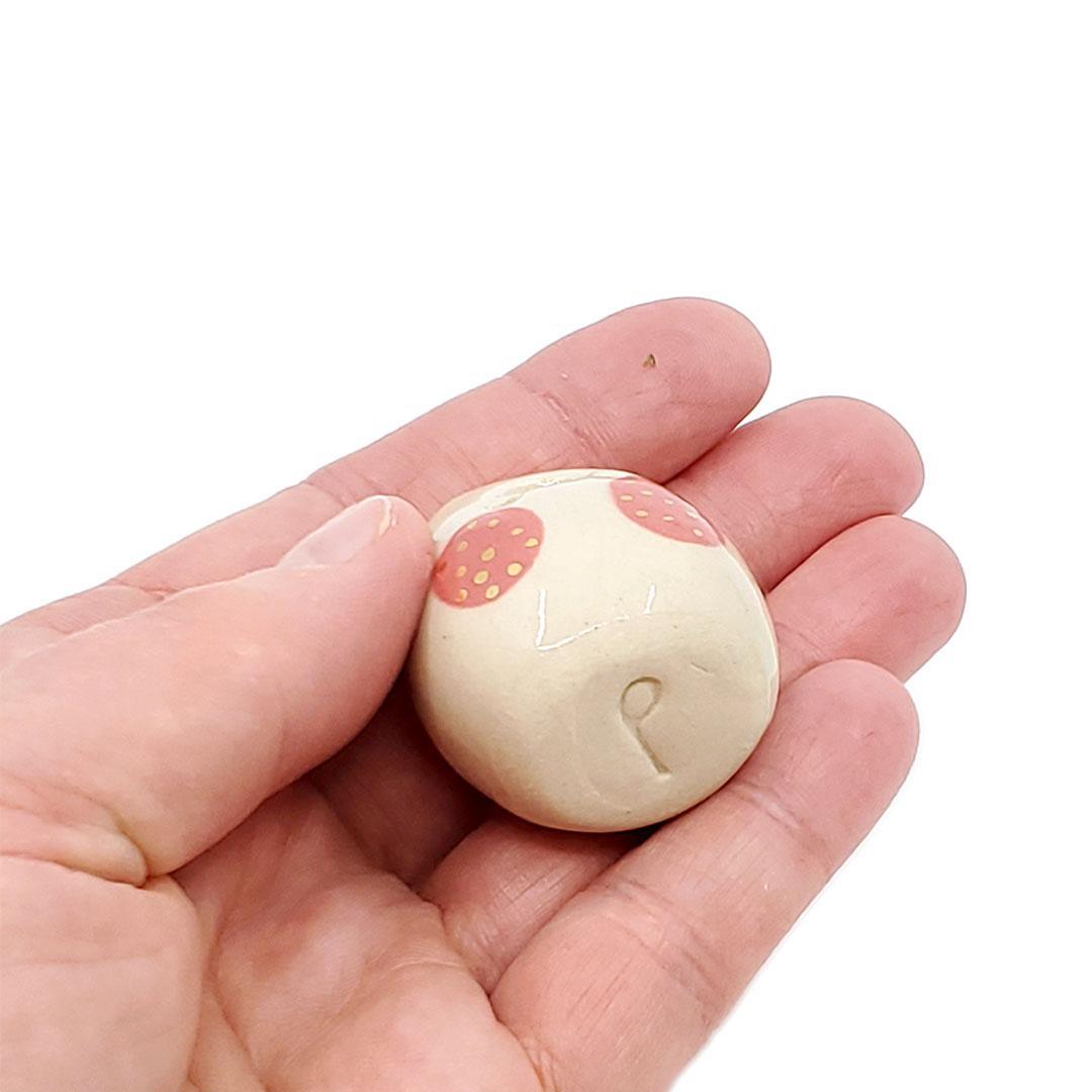 Figurine - Lucky Potato Bud Vase (Single Hole, Rose Cheeks) by The Pottery Parade