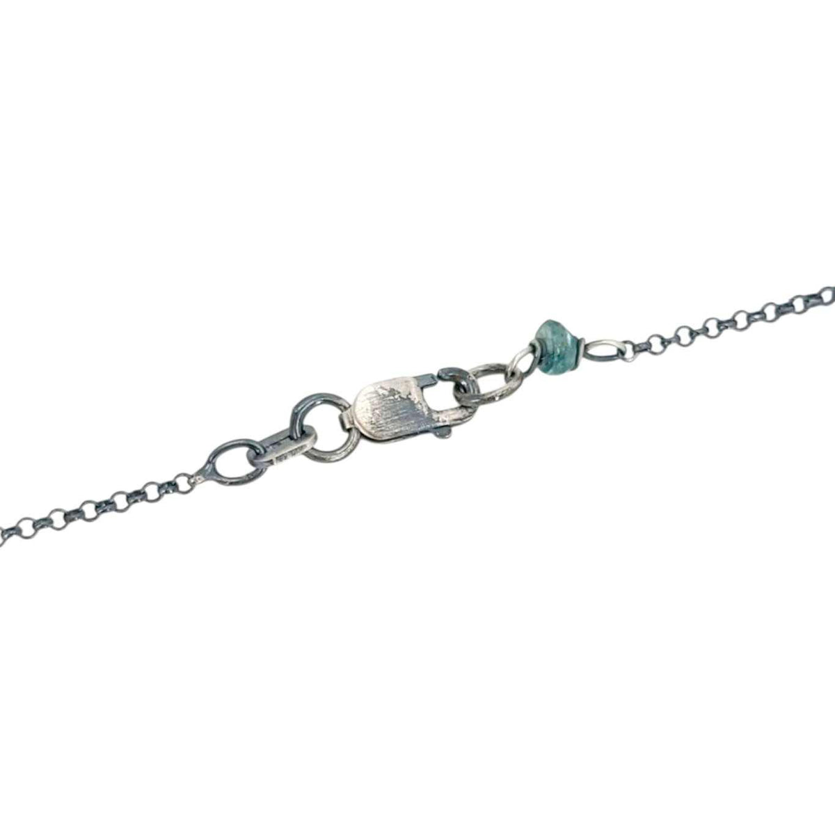 Necklace - Arc Pendant (Labradorite) by Three Flames Silverworks