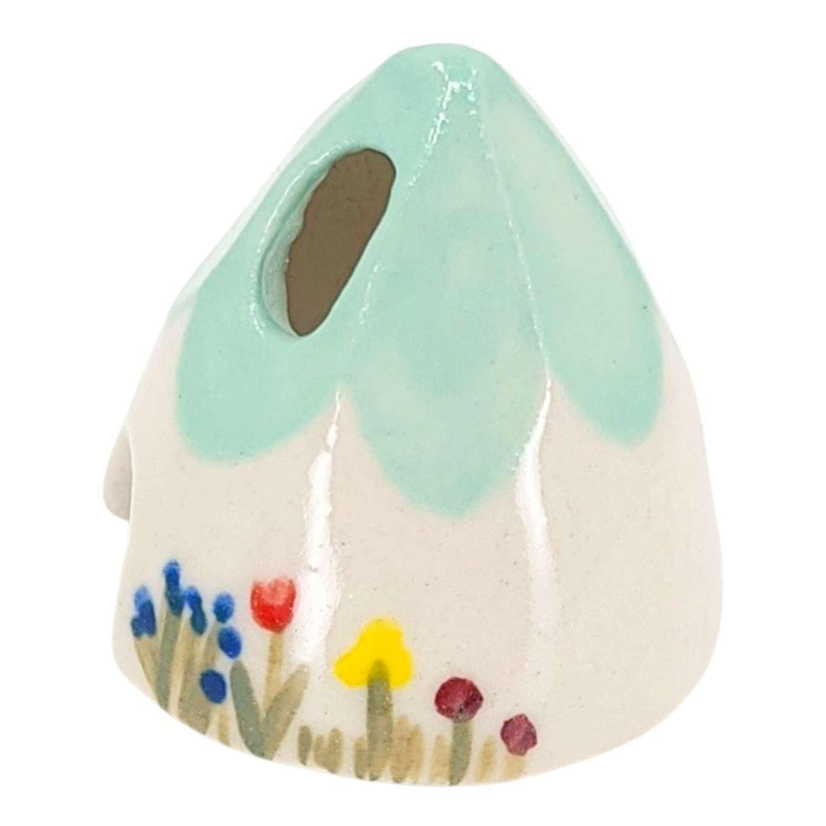 Figurine - Ceramic House (Turquoise) by Spalted Home