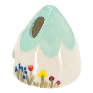 Figurine - Ceramic House (Turquoise) by Spalted Home