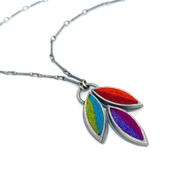 Rainbow Charm Necklace with Diamonds - Freedman Jewelers