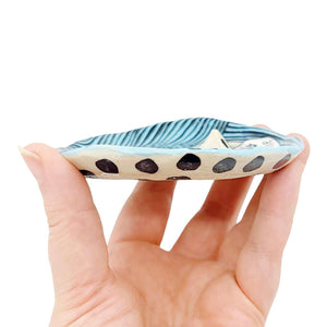 Ring Dish - Girlfriend Ring Dish (Blue) by Erika Rier