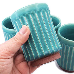 Cup - Large Tanba-Yaki Turquoise by Asemi Co.