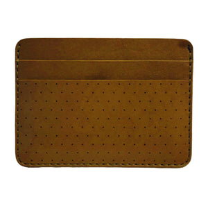 Wallet – Half-Size Perforated Leather (Assorted Colors) by Woolly Made