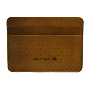 Wallet – Half-Size Perforated Leather (Assorted Colors) by Woolly Made