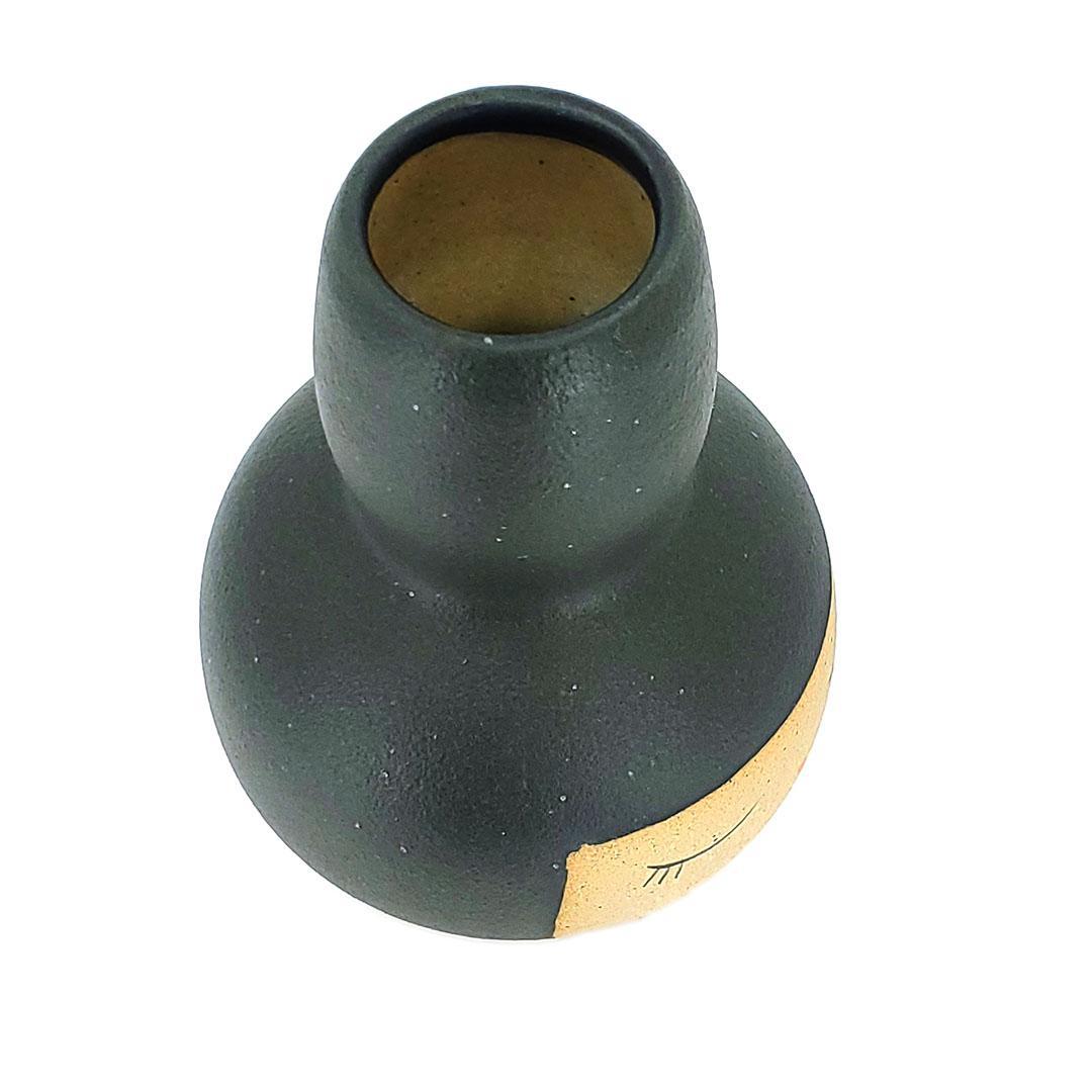 Vase - Peaceful Buddy (Black Hair) by Jennifer Fujimoto