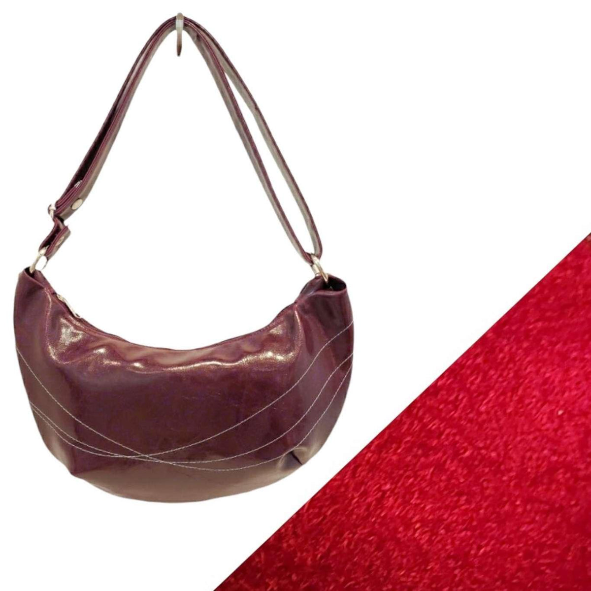 Bag - Foxtrot Medium Slouchy Crescent (Assorted Colors) by Crystalyn Kae