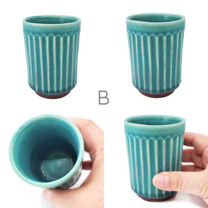 Cup - Large Tanba-Yaki Turquoise by Asemi Co.