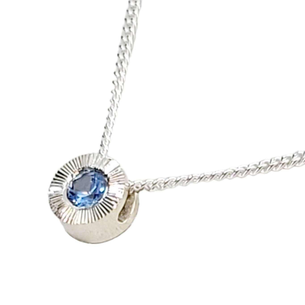 Necklace - Small Aurora (Blue Sapphire, Sterling Silver) by Corey Egan