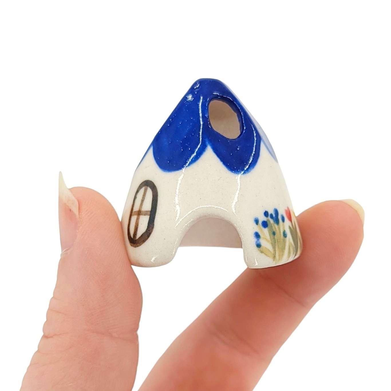 Figurine - Ceramic House (Blue) by Spalted Home