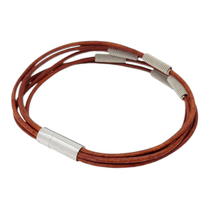 Bracelet - Arpeggio Leather (Brown) by High Strung Studios