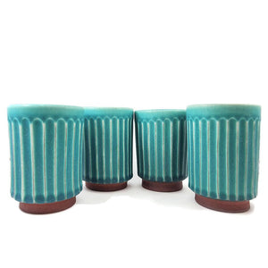 Cup - Large Tanba-Yaki Turquoise by Asemi Co.