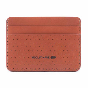 Wallet – Half-Size Perforated Leather (Assorted Colors) by Woolly Made