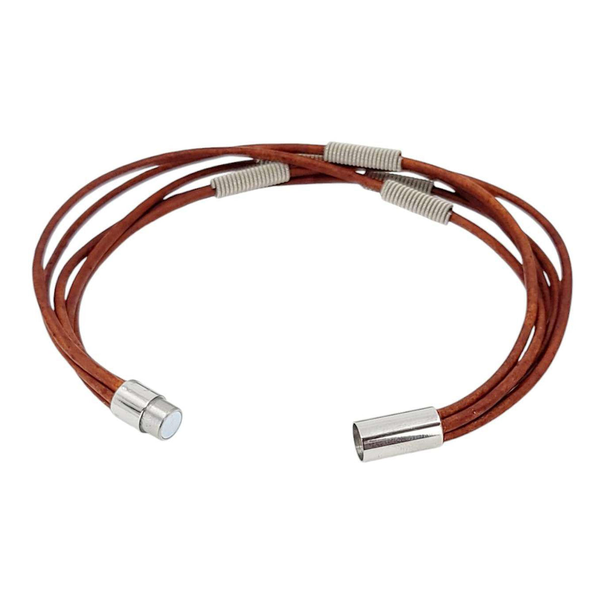 Bracelet - Arpeggio Leather Brown (M or L) by High Strung Studios