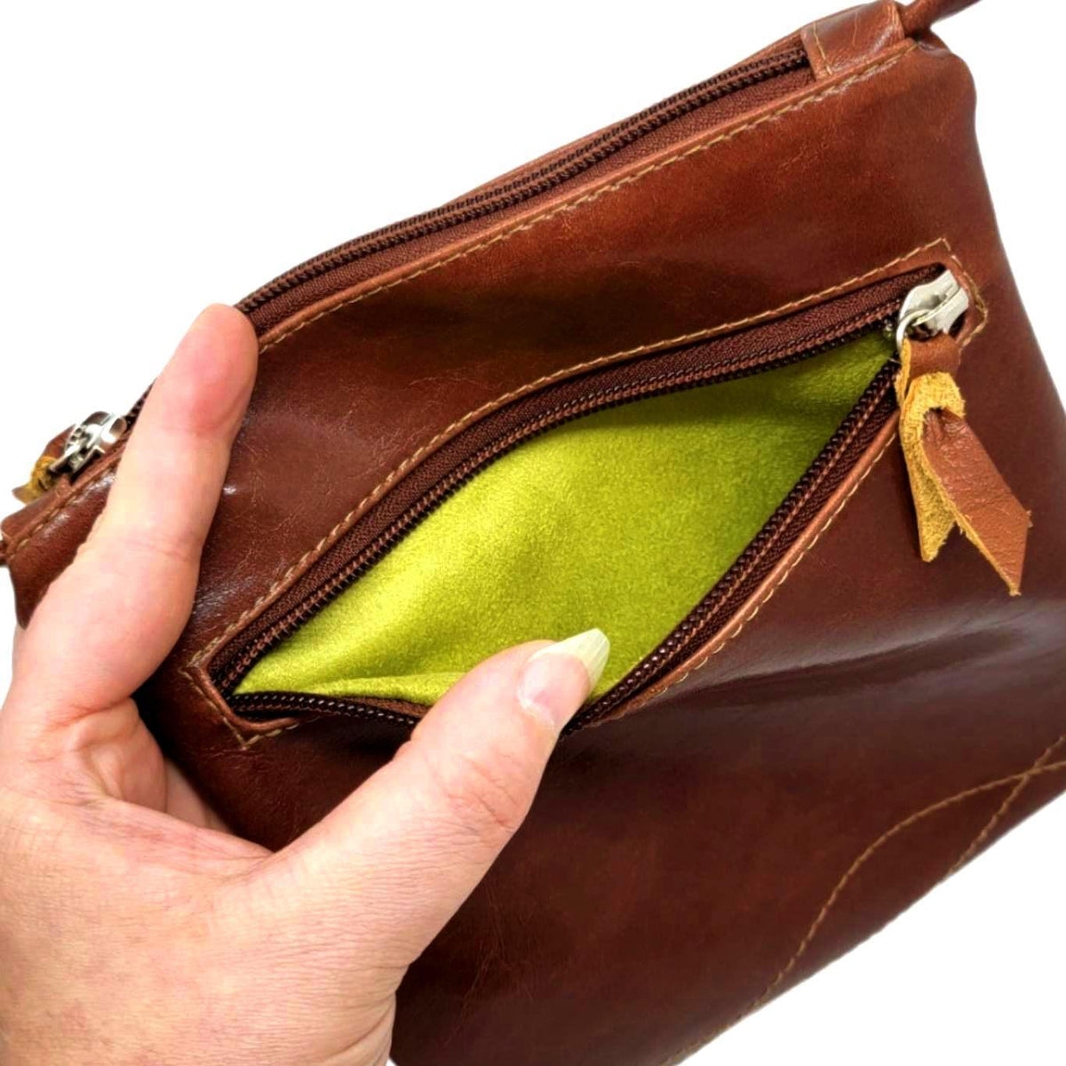 Bag - Cha Cha Tall Adjustable Small Cross Body (Ale Brown) by Crystalyn Kae