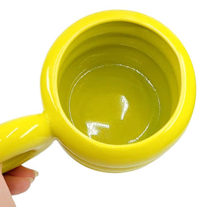 Mug - Acid Green Medium Chubby Donut Mug by MUD WITCH