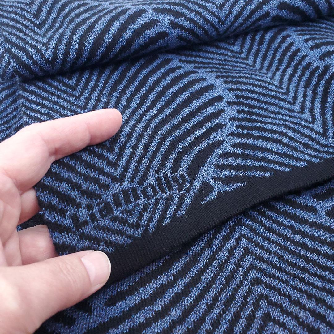 Wrap - Forest Fern in Indigo and Black by Liamolly