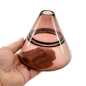 Bud Vase - Petite Cone in Aubergine Purple Glass by Dougherty Glassworks