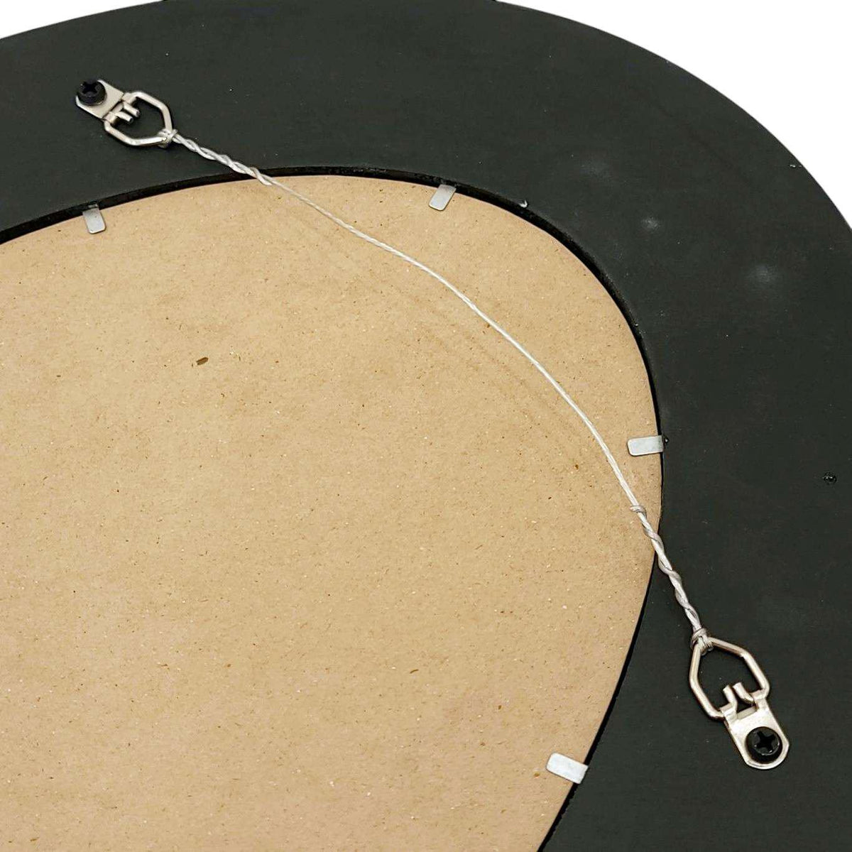 Mosaic Mirror - 14x20in Oval (Pewter Drop) by Zetamari Mosaic Artworks