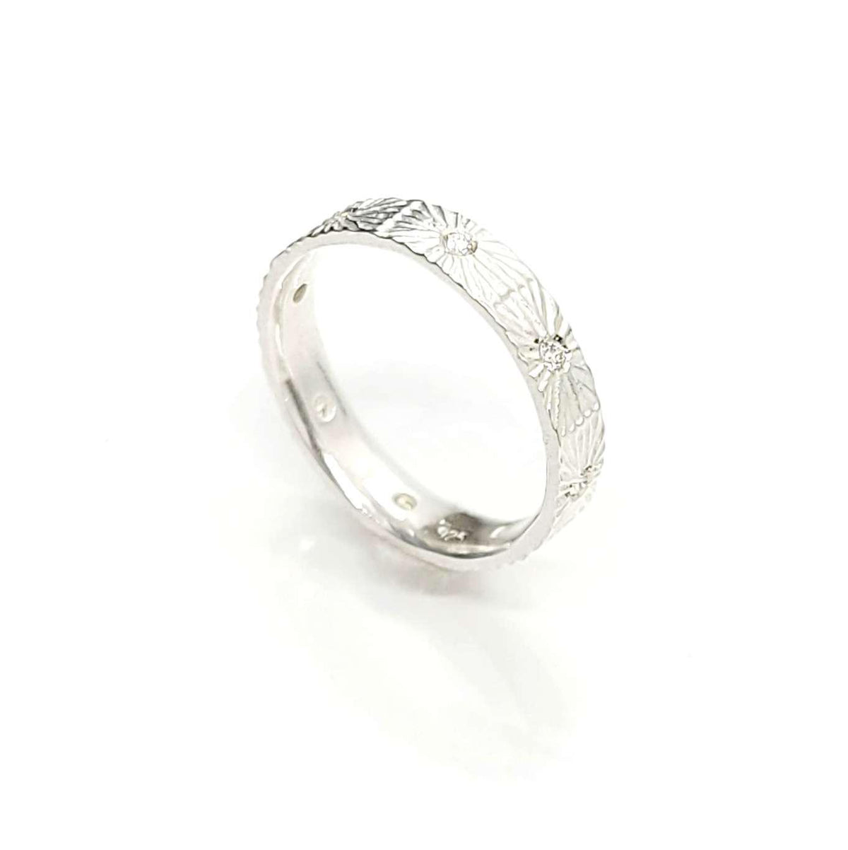 Ring - Size 8 - Nova Eternity (Bright Sterling Silver, Diamond) (Last One!) by Corey Egan
