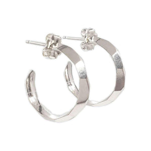 Earrings - Denali Hoops in Sterling Silver by Corey Egan
