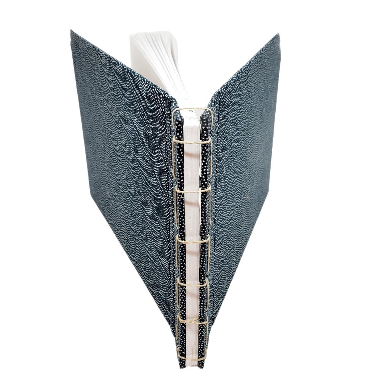 Journal - Clamshell Fabric Hand-bound Hardcover by Studio Artisaan - Bezel  & Kiln
