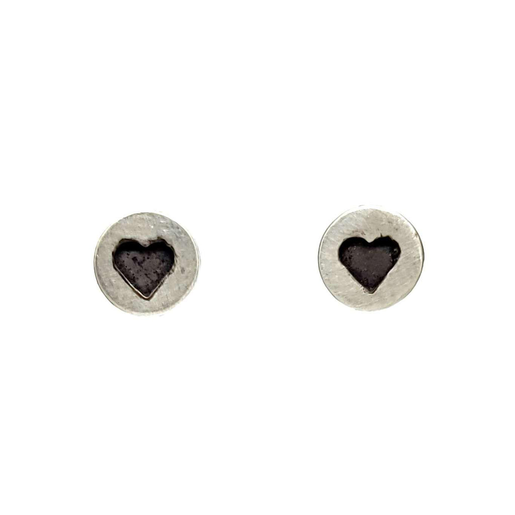 Asymmetrical Heart Stud Earrings – Vpink - Handcrafted jewelry