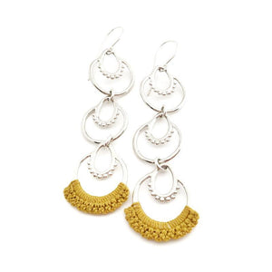 Earrings - Mustard Sterling Athra French hook by Twyla Dill