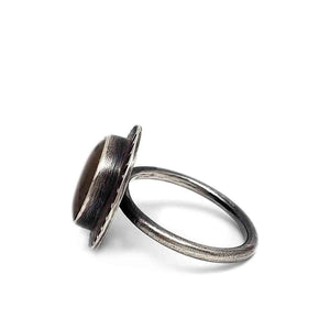 Ring - Size 8.25 - OOAK Ammolite Ring in Sterling Silver by Allison Kallaway