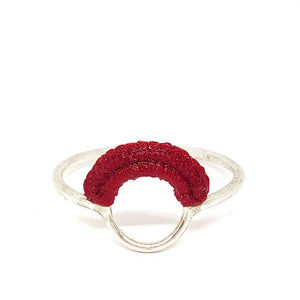 Rings - Size 9 - Red Sterling Ember by Twyla Dill