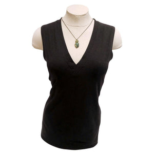 Necklace - Theia Blue Green Jasper and Serpentine Sterling by Three Flames Silverworks