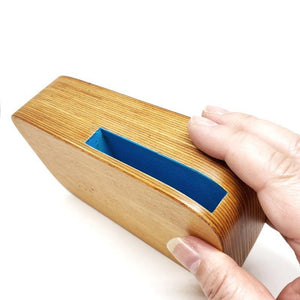 Wooden Sound System - BizViz Blue Speaker by Bitti Gitti Design Workshop