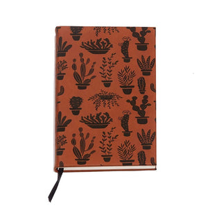 Journal - Succulents in Cognac and Black by Lucca