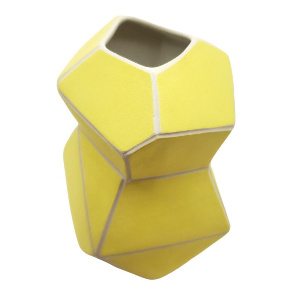 Vase – Large Geo Bud Vase Yellow by Chris Theiss for KLT:works