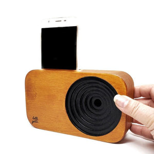 Wooden Sound System - BizViz Blue Speaker by Bitti Gitti Design Workshop