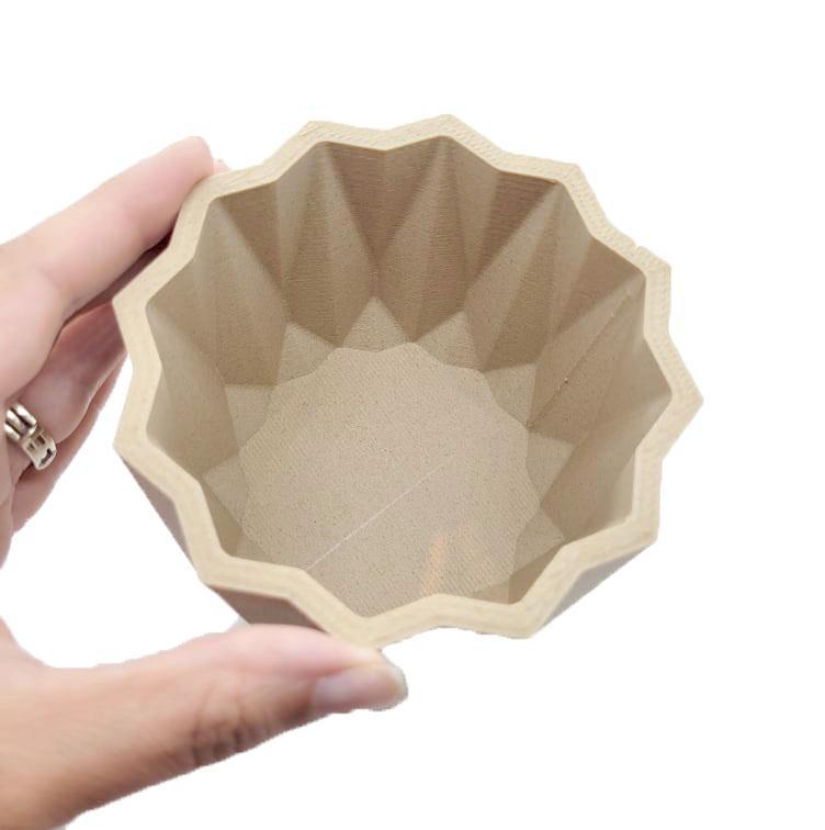 Planters - Medium Origami (Natural) by Minimum Design