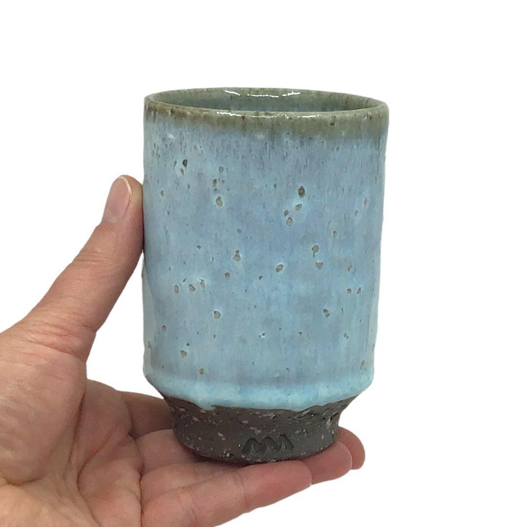 Cup - Large Hydrangea Iga-yaki by Asemi Co.