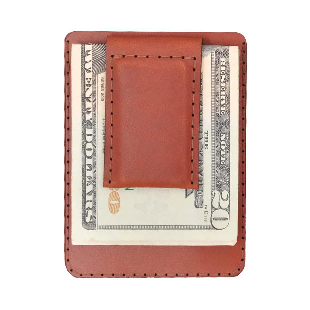Genuine Leather Money Clip Wallet 