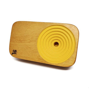 Wooden Sound System - Yolk Yellow Speaker by Bitti Gitti Design Workshop