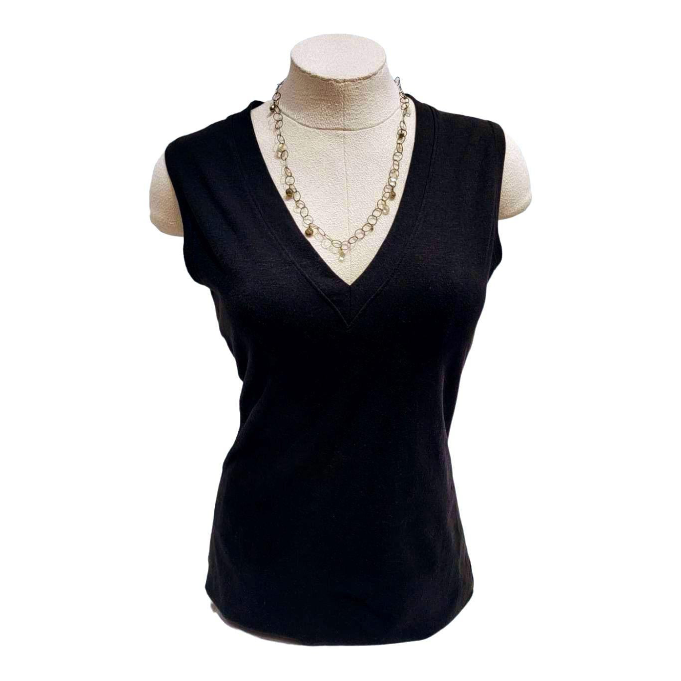 Necklace - Circle Chain with Mixed Pyrite and Green Amethyst Drops by Calliope Jewelry