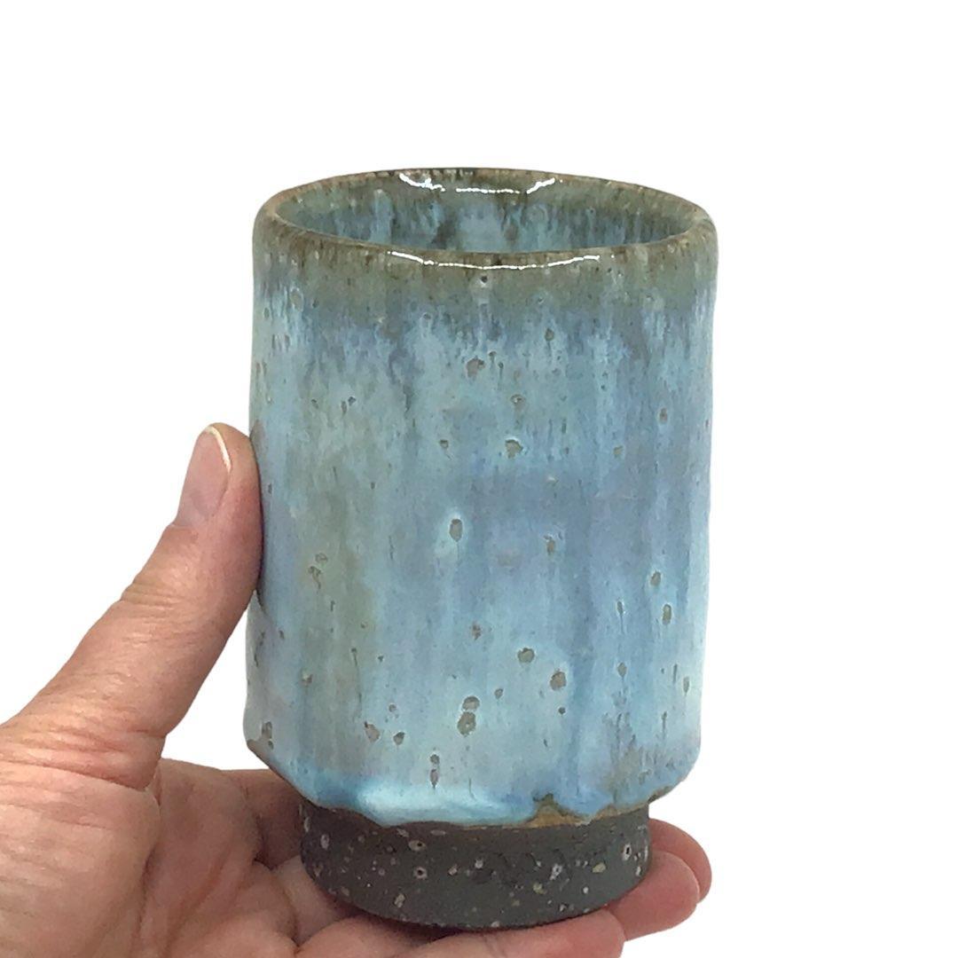 Cup - Large Hydrangea Iga-yaki by Asemi Co.