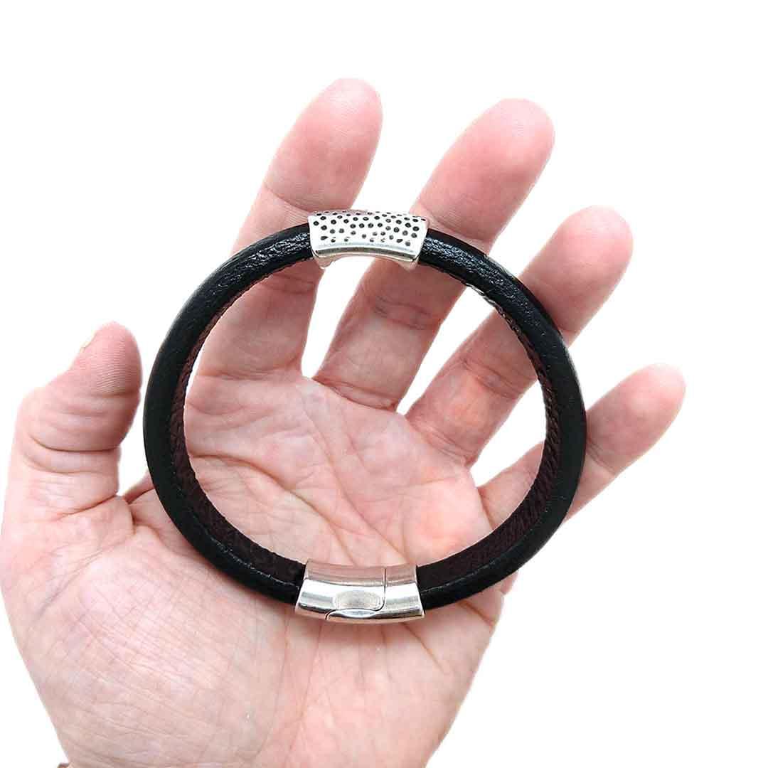 Stingray Genuine Italian Leather Bracelet - Coffee