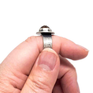 Ring - Size 8.25 - OOAK Citrine Ring in Sterling Silver by Allison Kallaway