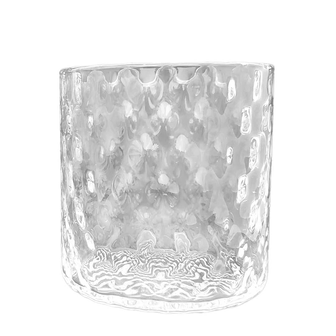 Drinkware - Deco Tumbler in Clear Glass by Dougherty Glassworks