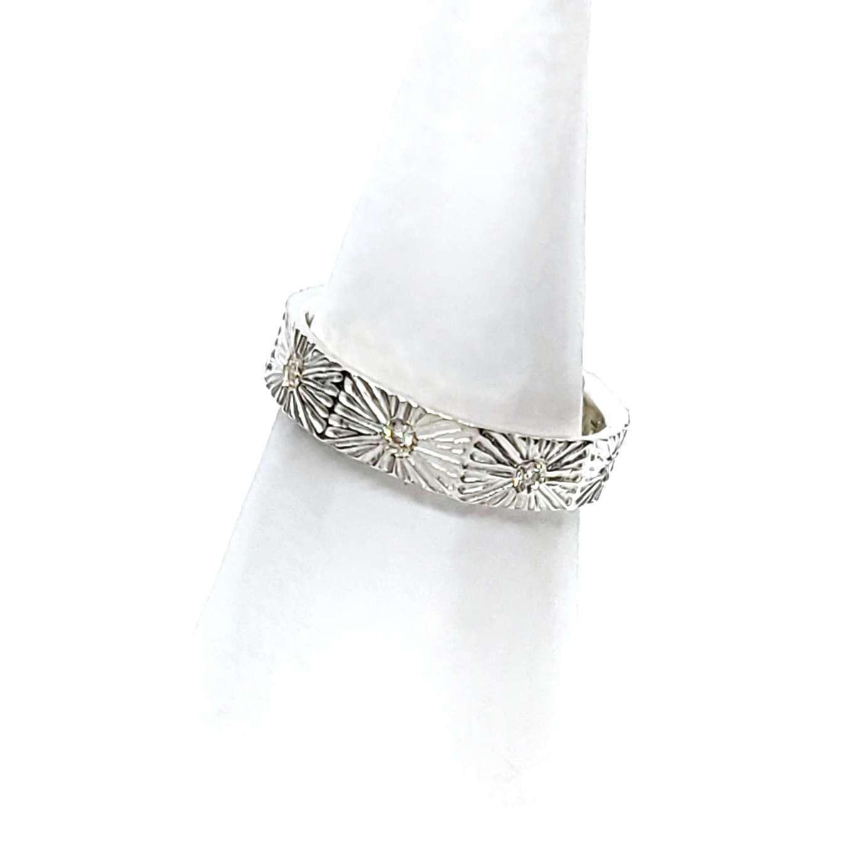 Ring - Size 8 - Nova Eternity (Bright Sterling Silver, Diamond) (Last One!) by Corey Egan