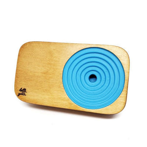 Wooden Sound System - BizViz Blue Speaker by Bitti Gitti Design Workshop