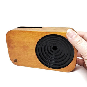 Wooden Sound System - Razor Black Speaker by Bitti Gitti Design Workshop