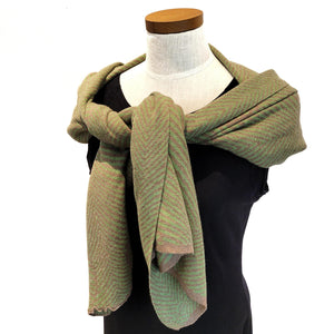 Wrap - Forest Fern in Pistachio and Pebble by Liamolly