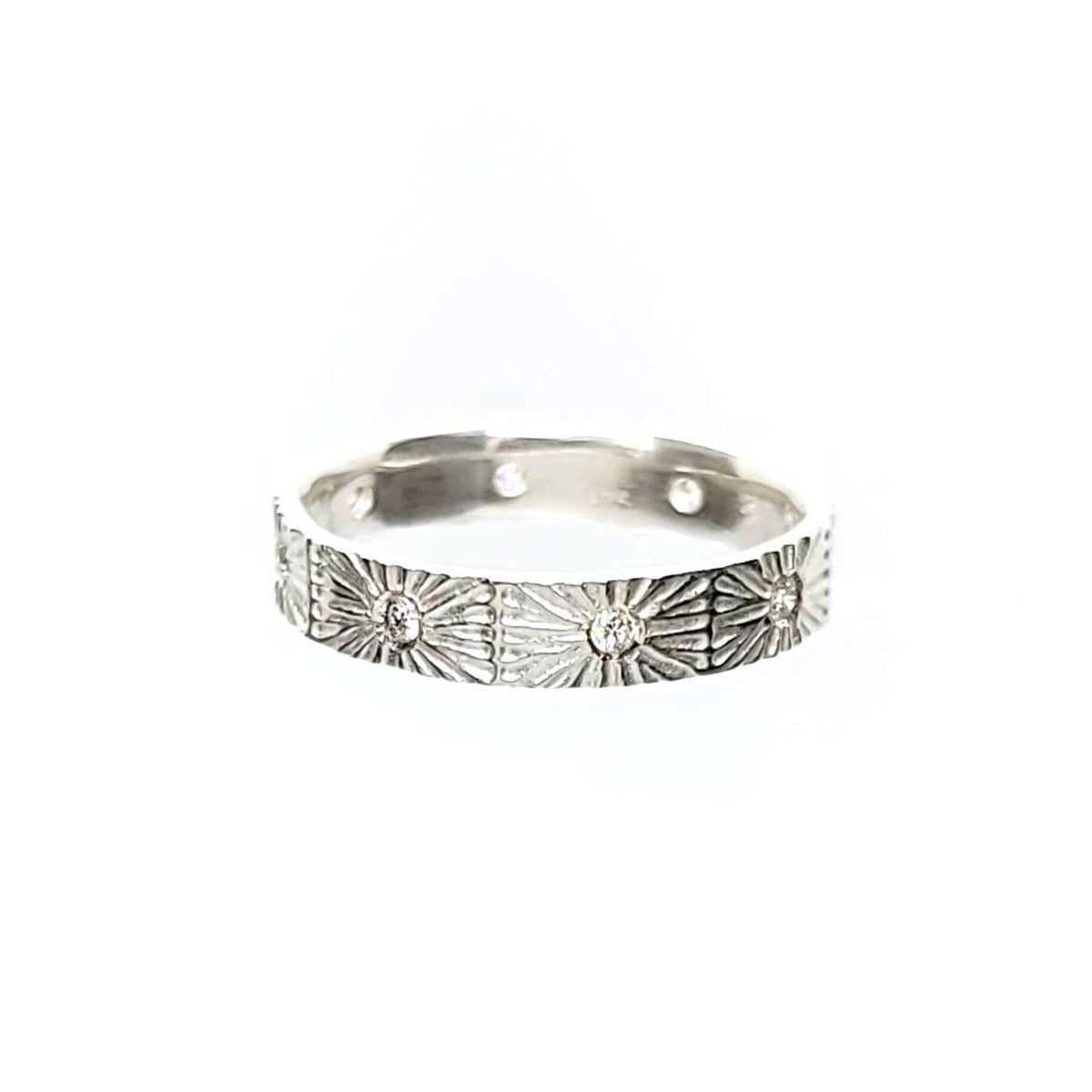 Ring - Size 8 - Nova Eternity (Bright Sterling Silver, Diamond) (Last One!) by Corey Egan